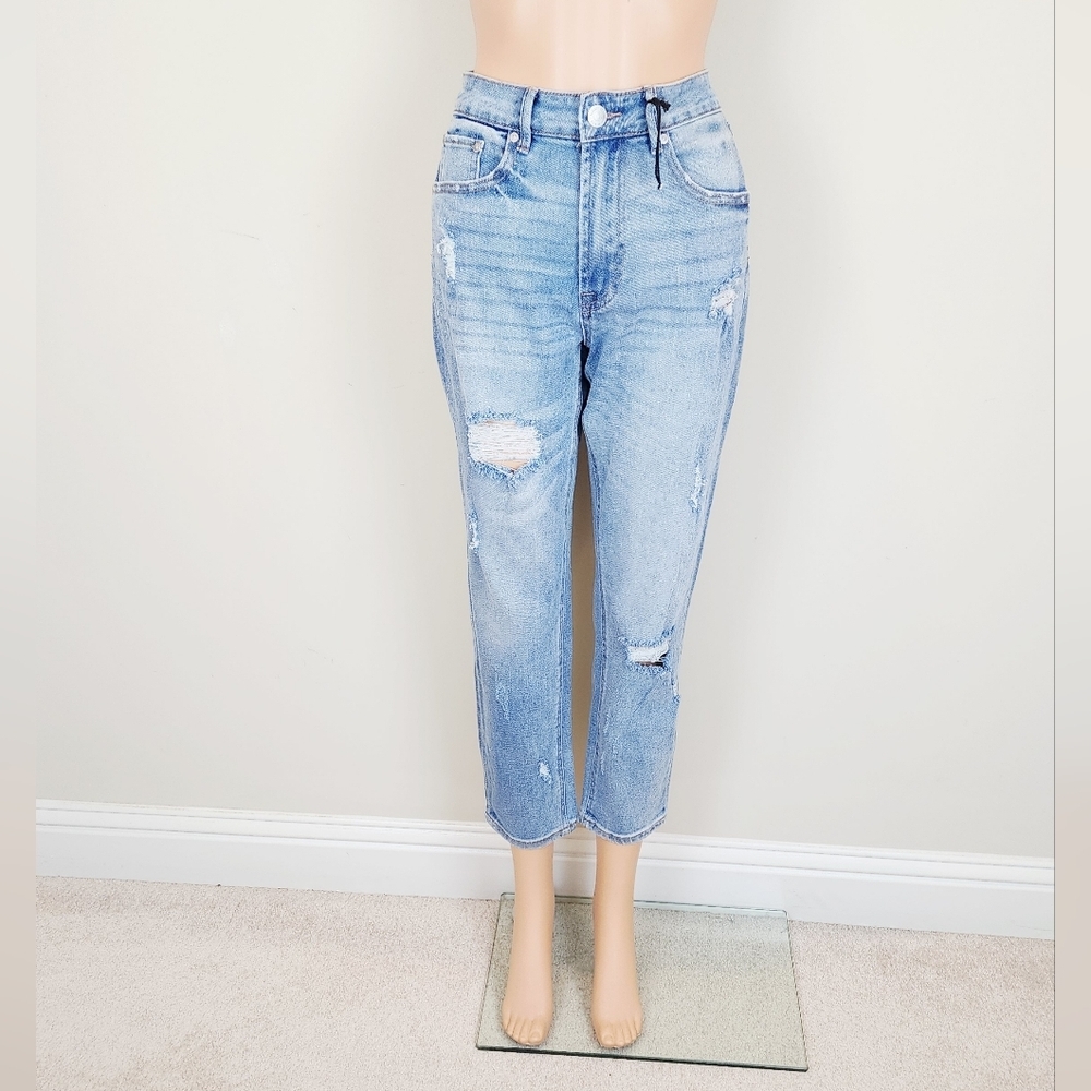 Almost Famous Vintage Mom Jeans Distressed Ankle Crop Jeans Pants